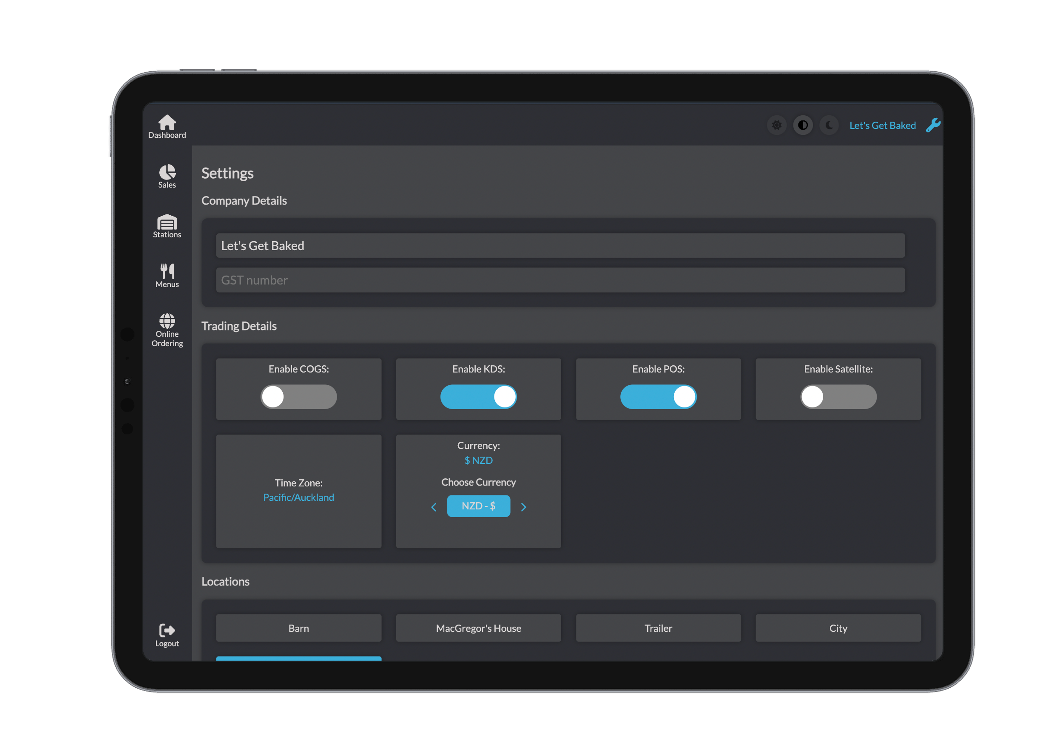 Bridge Settings Dark Mode