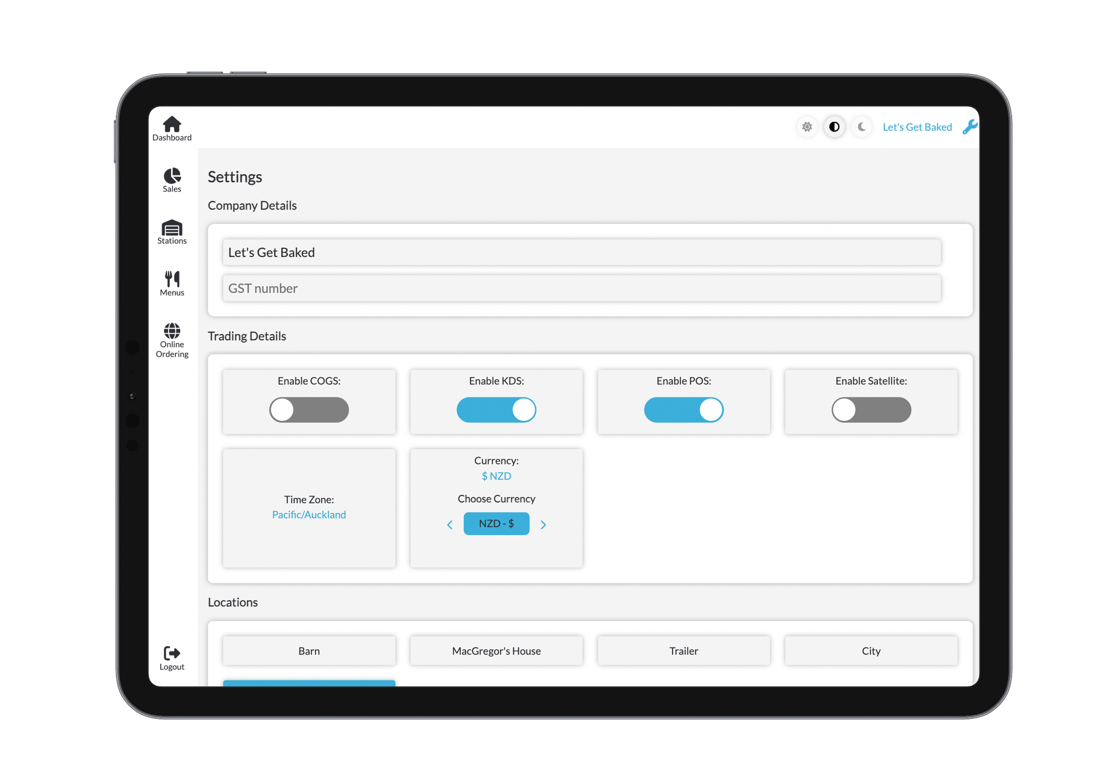 Bridge Settings Light Mode