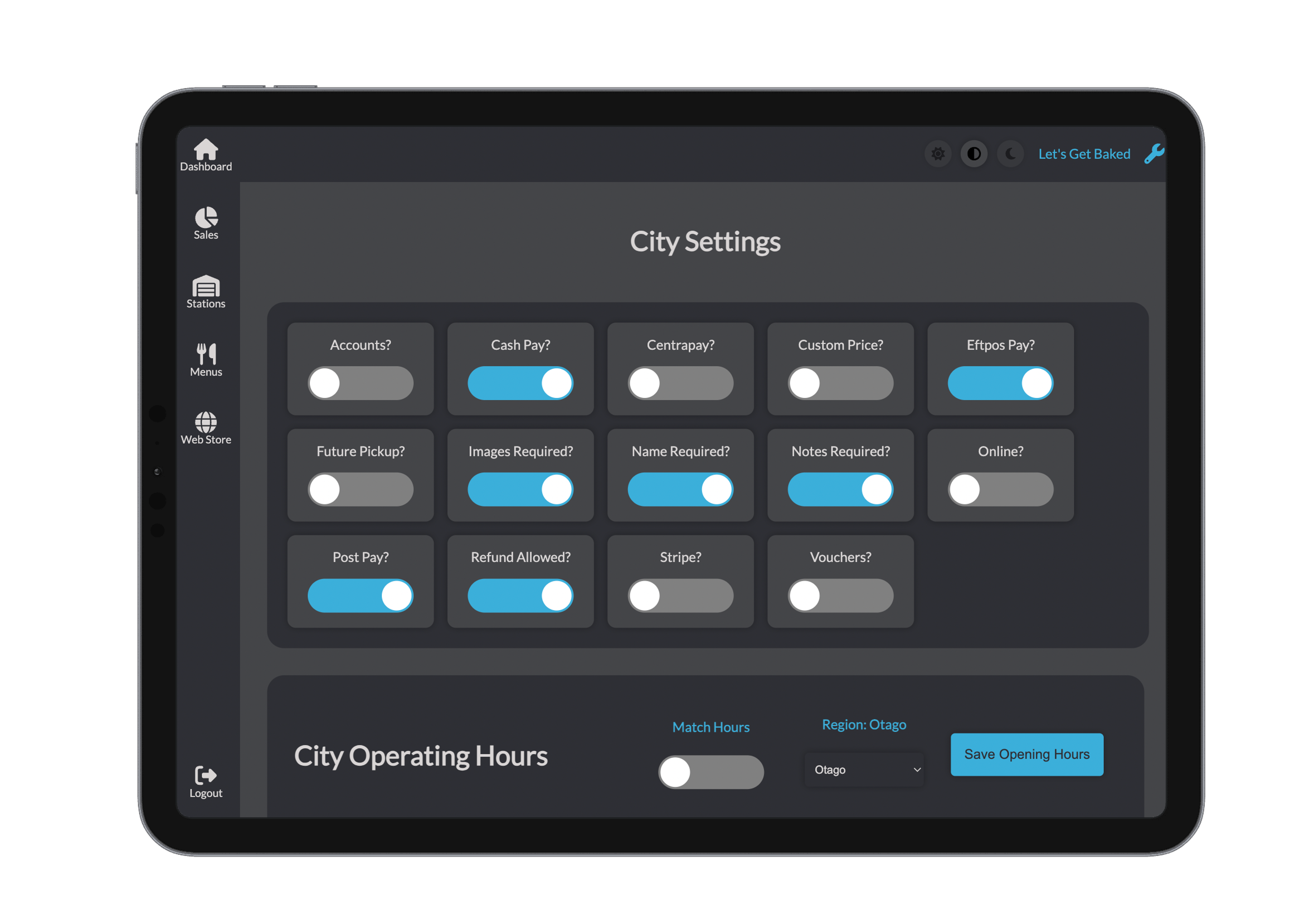 Site Specific Settings