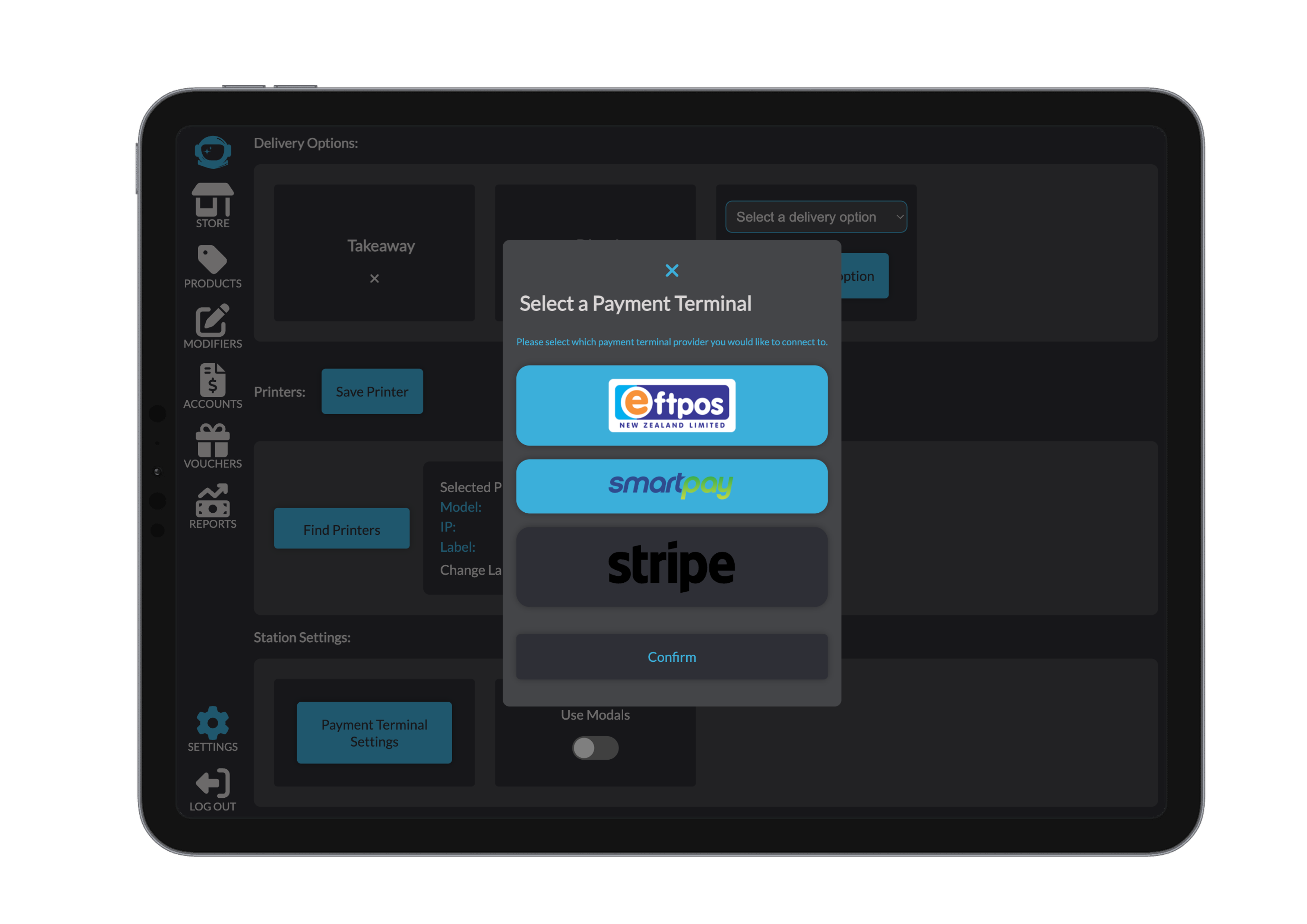 Select Payment Terminal