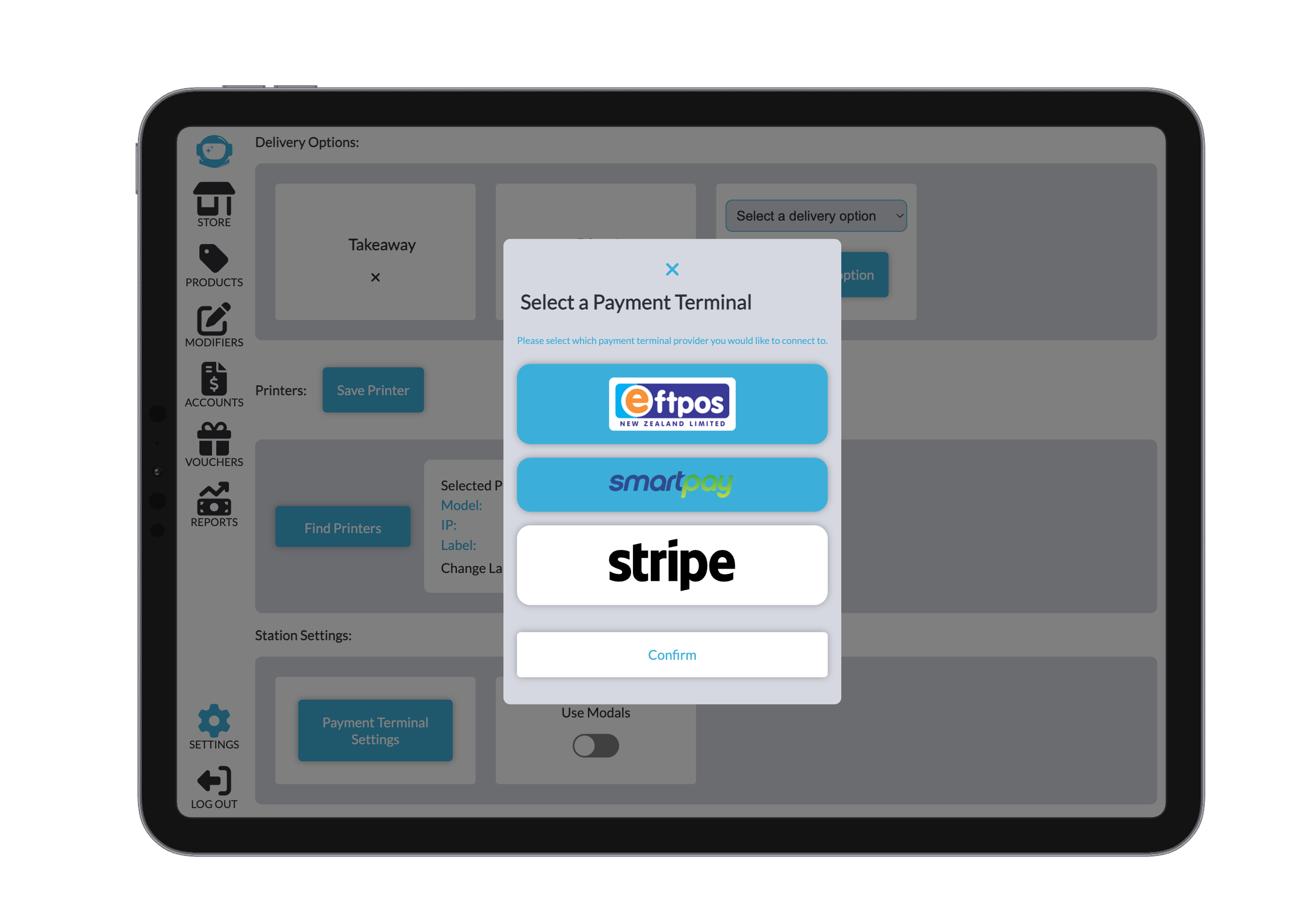 Select Payment Terminal