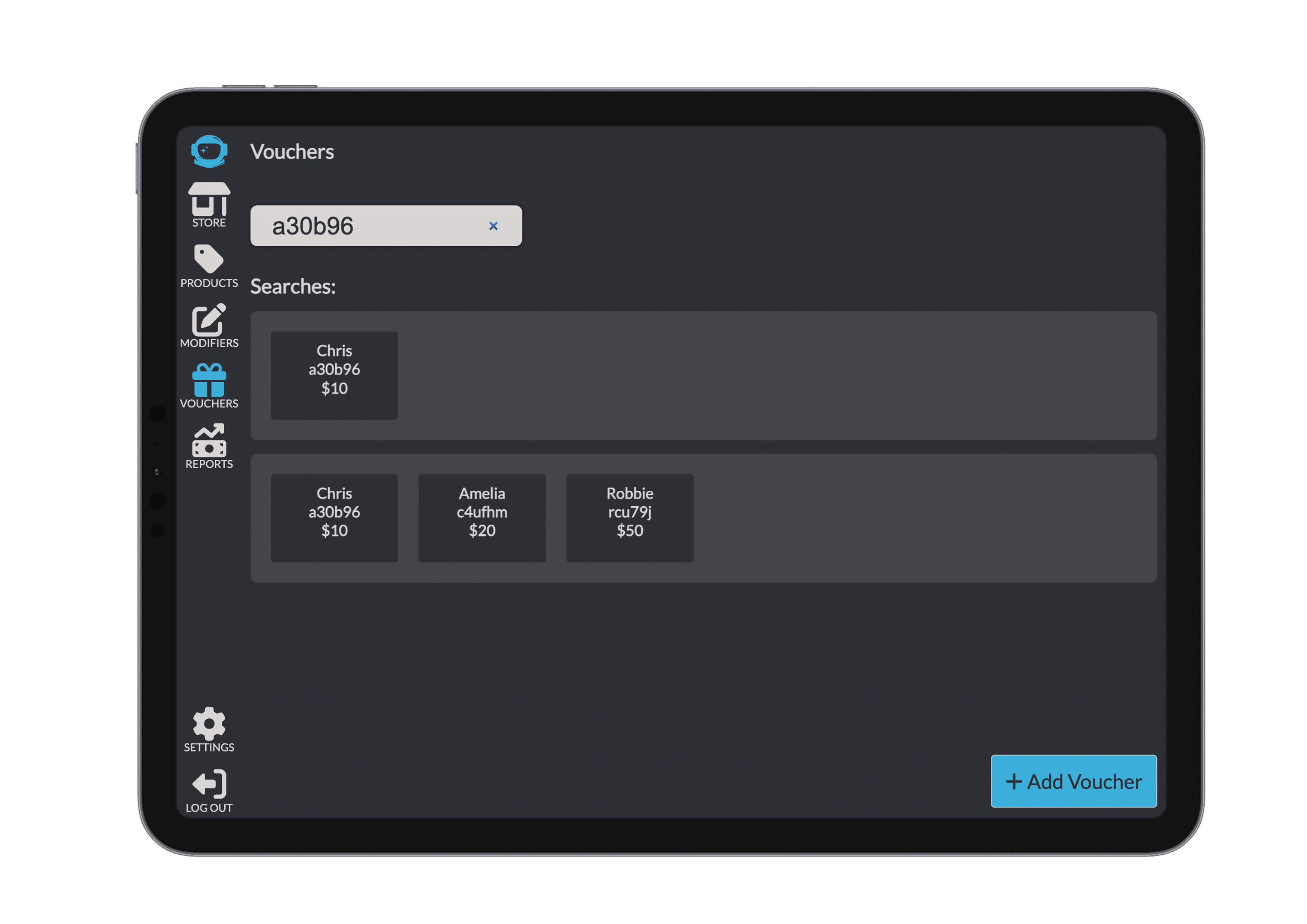 Vouchers Search By Code
