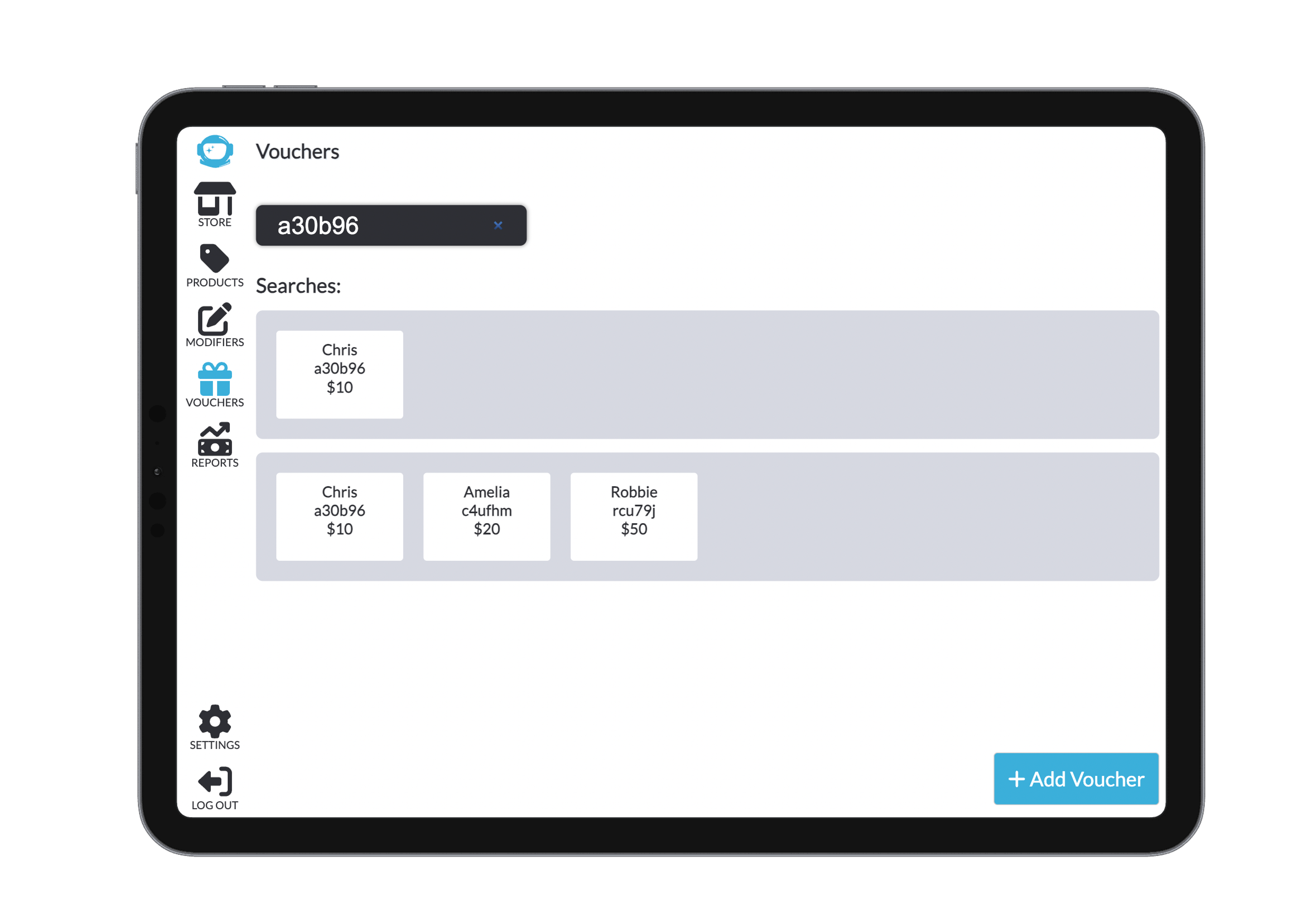 Vouchers Search By Code